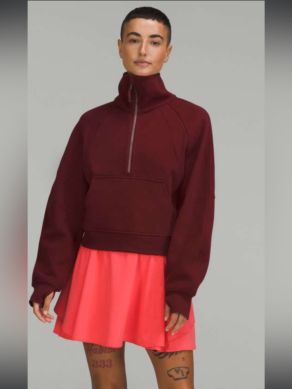 XL/XXL Lululemon Oversized Funnel Neck Scuba Half Zip